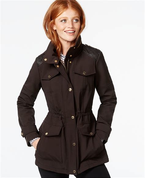 michael kors womens wool coats|michael kors anorak women's jacket.